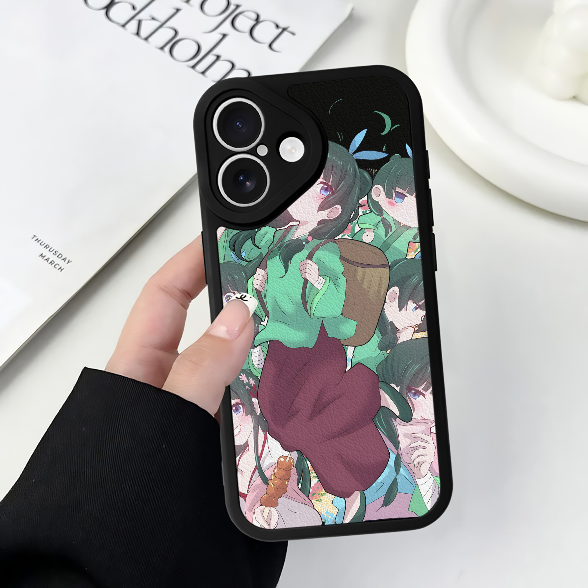 （画像用） 薬屋のひとりごと The Apothecary Diaries 【iPhone 16シリーズ対応】シリコンスマホケース（レザー調） 材質：シリコン